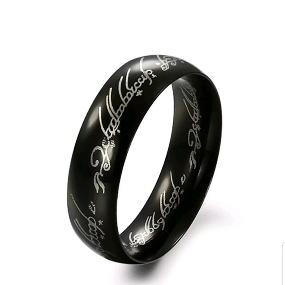 NEW Black Ring Size 10 Wedding Promise Engagement